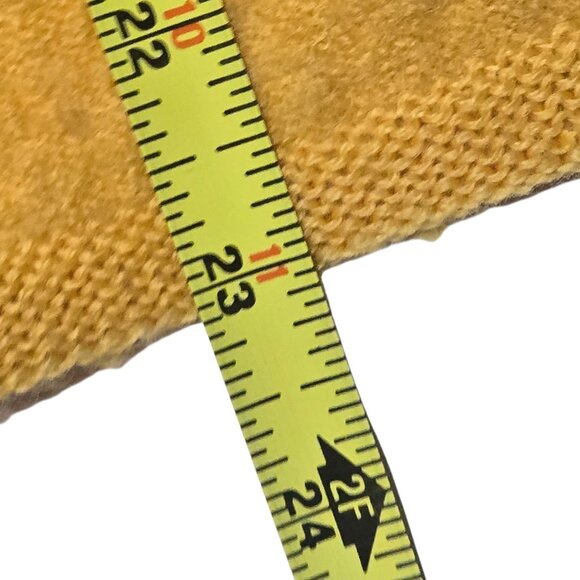 Tally Ho Wool Vest XL Yellow Hook Closure Sleeveless Vintage Top Retro Fashion - Picture 11 of 16